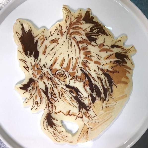 拉花鬆餅藝術家《稻垣圭介》要怎麼讓小朋友一看就喜歡，那就做動漫鬆餅就對了