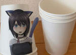 日本網友製作《紙杯動畫女孩》靠杯子層層疊就能做出栩栩如生的表情