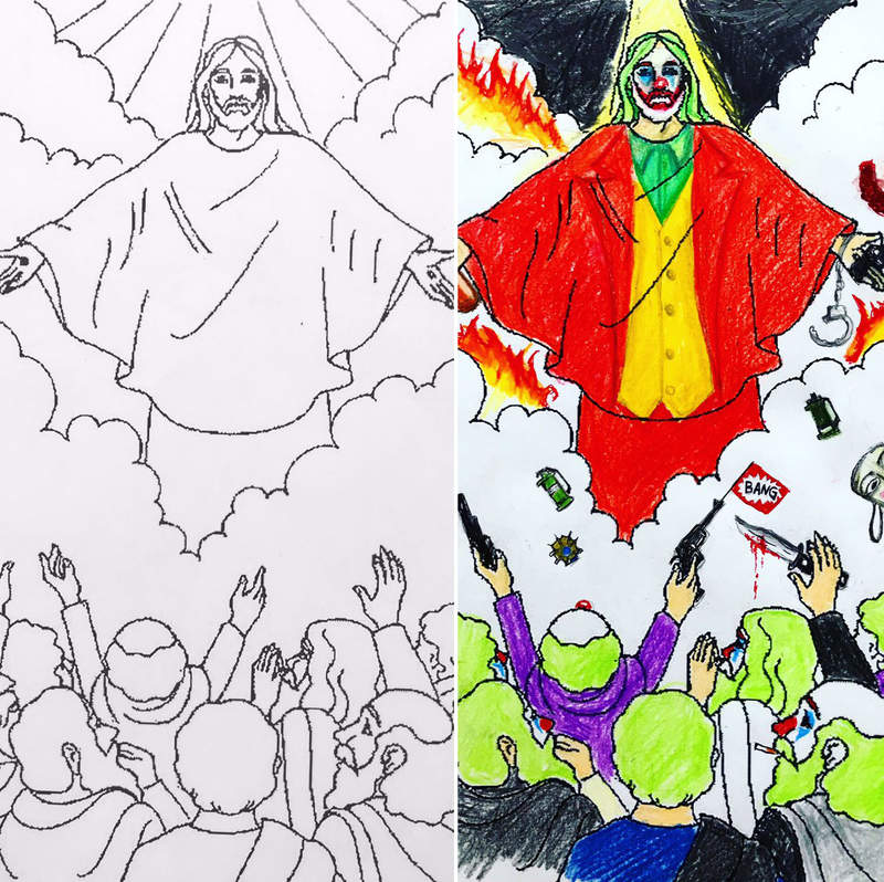 創意爆棚《惡搞風繪本改編畫家》原本可愛的畫面都被弄成很母湯