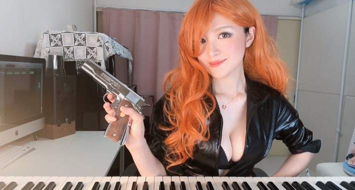 峰不二子皮衣大開胸《高木里代子》性感爵士琴手火辣演奏魯邦三世主題曲 峰不二子皮衣大開胸《高木里代子》性感爵士琴手火辣演奏魯邦三世主題曲