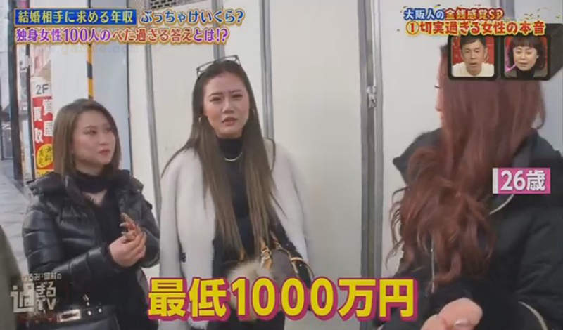 《希望另一半賺多少錢》調查100名大阪女性的結婚標準 心目中的年薪落差超級大……