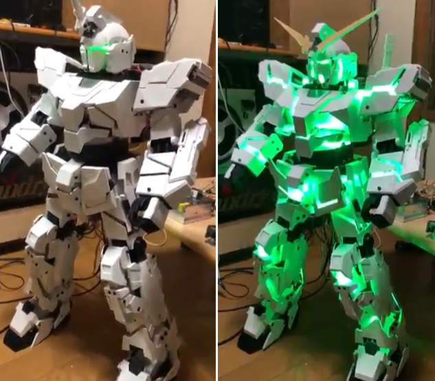 網友製作能自動變形的《獨角獸鋼彈》切換模式還能搭配各種RGB炫光~帥爆 網友製作能自動變形的《獨角獸鋼彈》切換模式還能搭配各種RGB炫光~帥爆