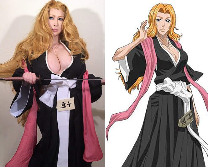 巨乳死神御姊《叶美香cos松本亂菊》網友充分感受到那份來自胸壓的震動 巨乳死神御姊《叶美香cos松本亂菊》網友充分感受到那份來自胸壓的震動