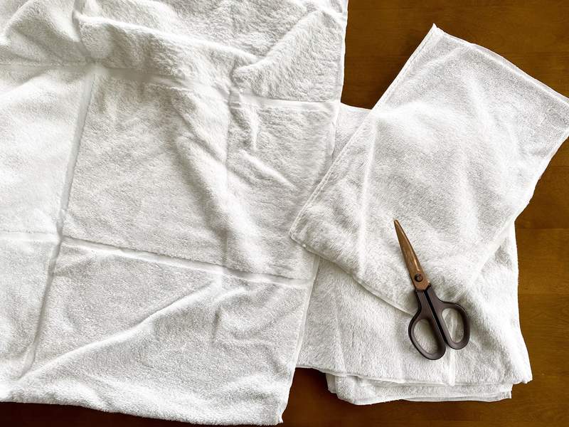 《無印良品的可剪裁浴巾》讓用久的浴巾可以重生的設計秘密引發推特瘋傳