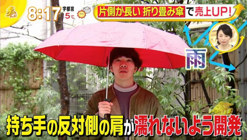 《其中一邊特別長的傘》日本狂銷創意發明用途超廣泛 共撐一傘再也不怕淋溼肩膀了 《其中一邊特別長的傘》日本狂銷創意發明用途超廣泛 共撐一傘再也不怕淋溼肩膀了