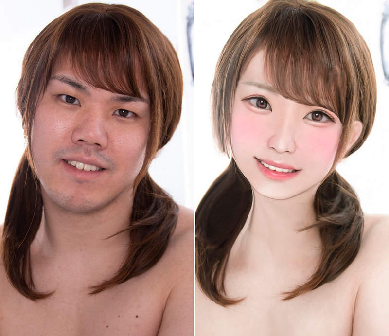 這麼可愛一定是PS《把自己P成enako的修圖魔師》靠滑鼠就可以從大男變正妹