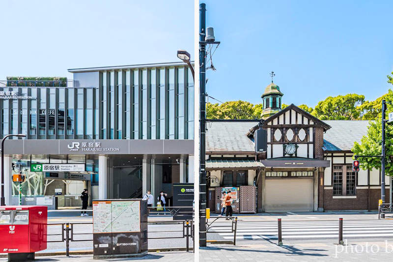 反差超大《原宿車站新舊對比》現代化的全新站房讓人驚呼這是我認識的原宿站嗎... 反差超大《原宿車站新舊對比》現代化的全新站房讓人驚呼這是我認識的原宿站嗎...