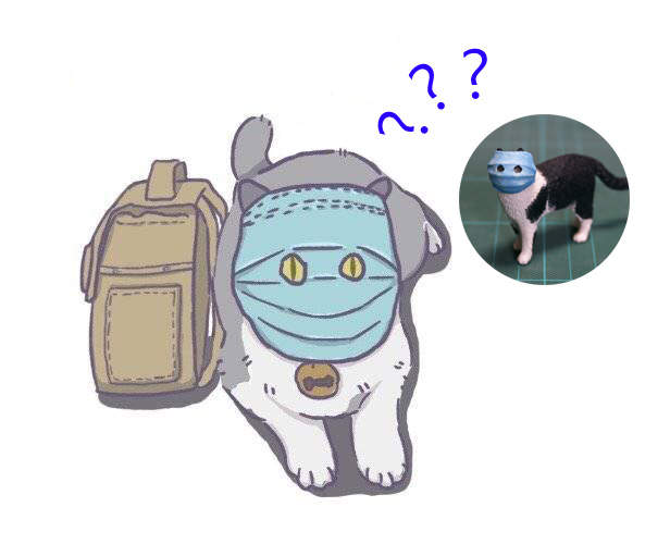 新型流感效應趣圖《口罩貓》手作大神「めーちっさい」超快神還原模型