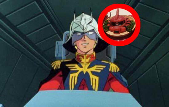 鋼彈系料理《鮪魚薩克生魚片》紅色有角這盤肯定有三倍的新鮮