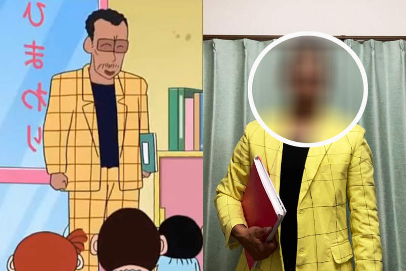 《蠟筆小新》幼稚園園長真人版 比二次元更像黑道老大的Cosplay引發瘋傳 《蠟筆小新》幼稚園園長真人版 比二次元更像黑道老大的Cosplay引發瘋傳