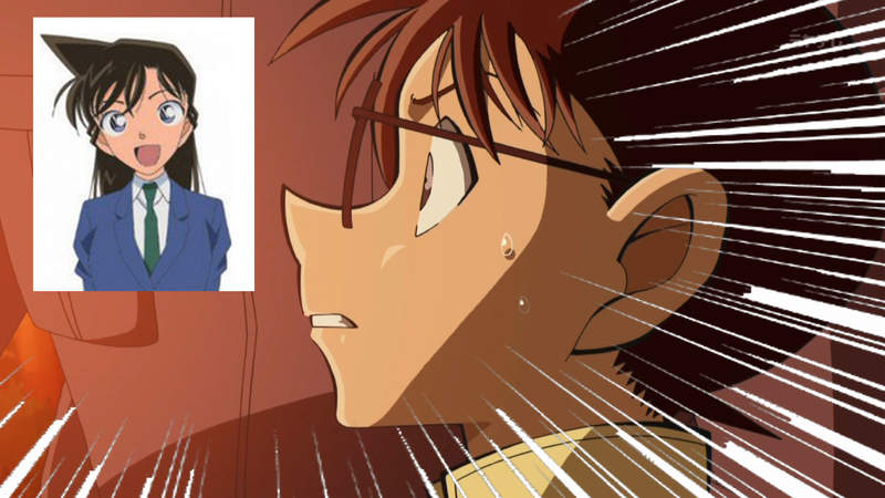 這是一首歌《名偵探柯南蘭蘭蘭》一開始我還沒看懂，直到唱出來才恍然大悟