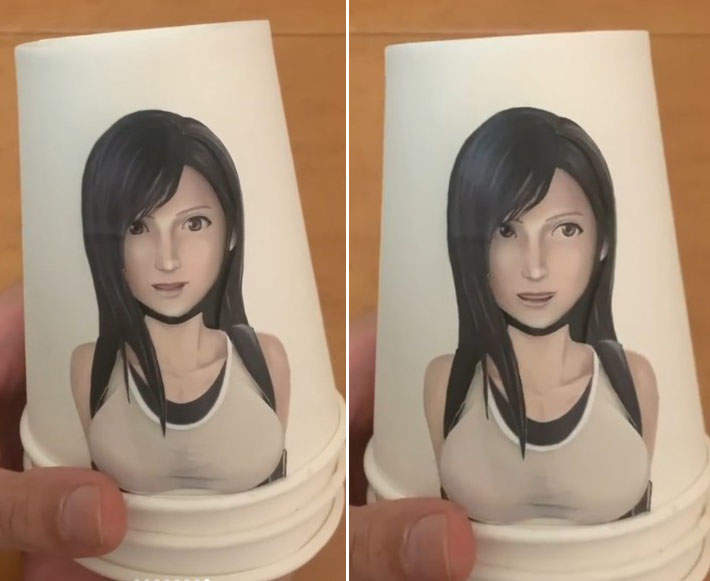 紙杯藝術創作達人《FF7蒂法》網友都驚嘆了這謎之技術
