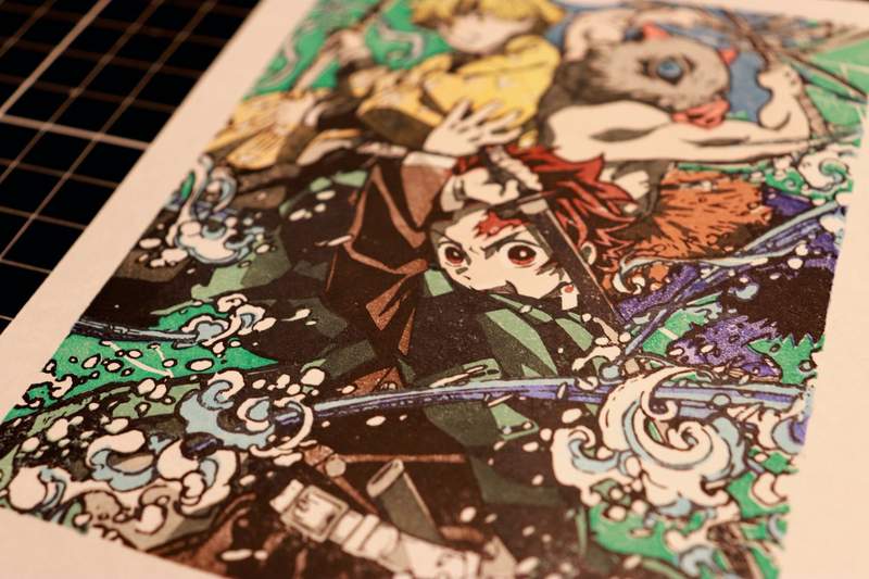 鬼滅之刃《橡皮擦印章畫》推友這樣的雕刻技術真的太強惹 鬼滅之刃《橡皮擦印章畫》推友這樣的雕刻技術真的太強惹