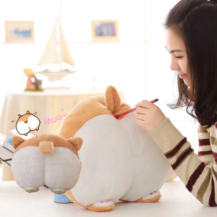 超療癒《柯基屁股抱枕》有這樣的咖噌就可以大揉特揉惹