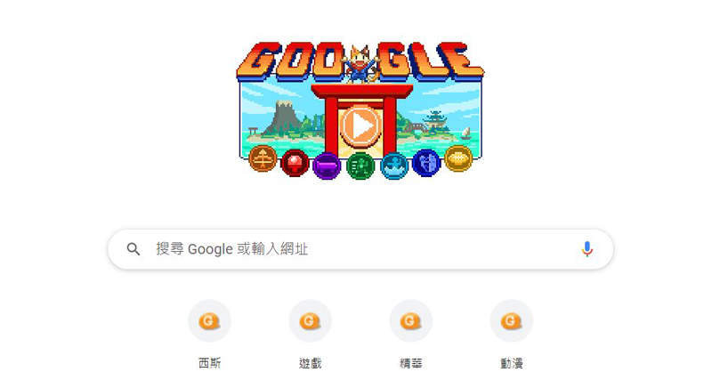 Google期間限定！《doodle 冠軍島運動會》網頁遊戲ฅ無法去日本〝2020東京奧運〞就玩七項鐵人挑戰賽！