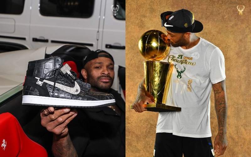 NBA最強鞋頭無誤! P.J. Tucker客製要價$250,000美元的鑲鑽Air Jordan 1 NBA最強鞋頭無誤! P.J. Tucker客製要價$250,000美元的鑲鑽Air Jordan 1