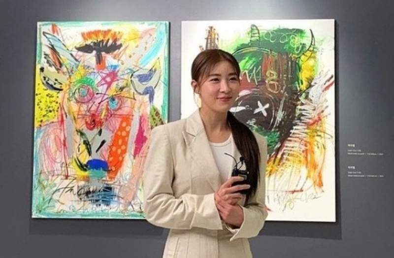 韓國女星《河智苑》首次當畫家 抽象畫風一幅近台幣14萬成交 韓國女星《河智苑》首次當畫家 抽象畫風一幅近台幣14萬成交