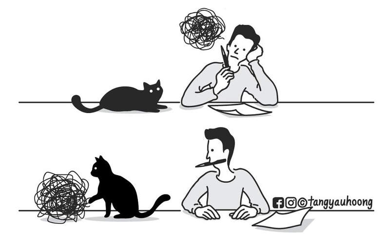 創意插畫家《tangyauhoong》看似平常的日常故事每一幕都包含著天馬行空的創意 創意插畫家《tangyauhoong》看似平常的日常故事每一幕都包含著天馬行空的創意