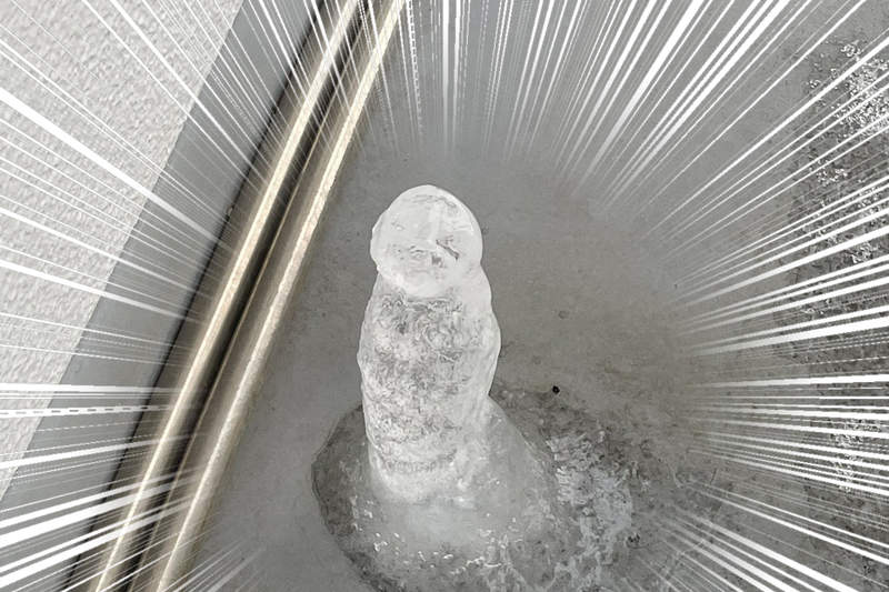 寒流襲日《陽台長出男根冰柱》原來這就是所謂大自然的奇蹟啊ww