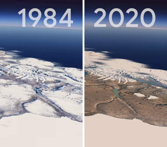 用Google Earth去看《1984年~2020年地球的變化》我們的環境真的發生了巨大的改變