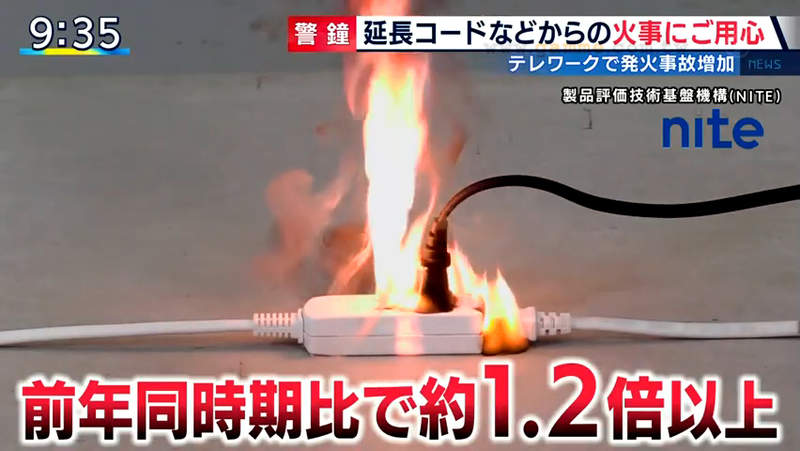 《冬天防疫的用電安全》在家工作不要亂插延長線 噴酒精消毒也可能導致火災 《冬天防疫的用電安全》在家工作不要亂插延長線 噴酒精消毒也可能導致火災
