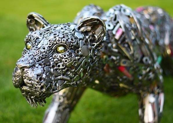 《廢金屬藝術創作》賦予新生命這可以算是煉金術師了吧 《廢金屬藝術創作》賦予新生命這可以算是煉金術師了吧