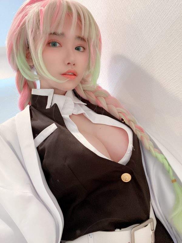 戀之呼吸淫亂柱《深田詠美cos甘露寺蜜璃》其實就這樣出個寫真DVD也很不錯啊 戀之呼吸淫亂柱《深田詠美cos甘露寺蜜璃》其實就這樣出個寫真DVD也很不錯啊