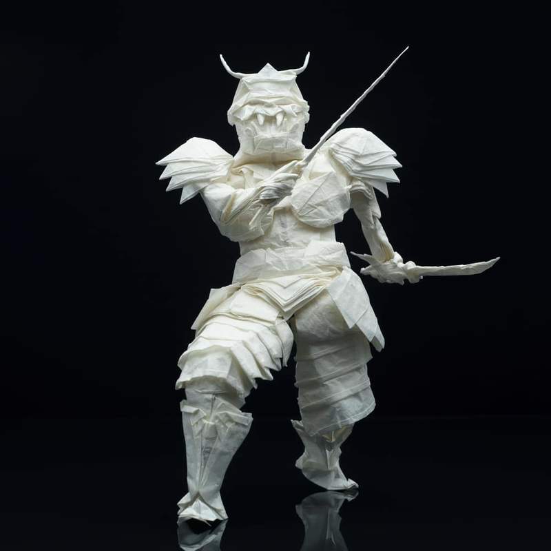 【有片】摺紙職人《僅用一張紙做出日本武士》有這樣的技術真的很強 【有片】摺紙職人《僅用一張紙做出日本武士》有這樣的技術真的很強