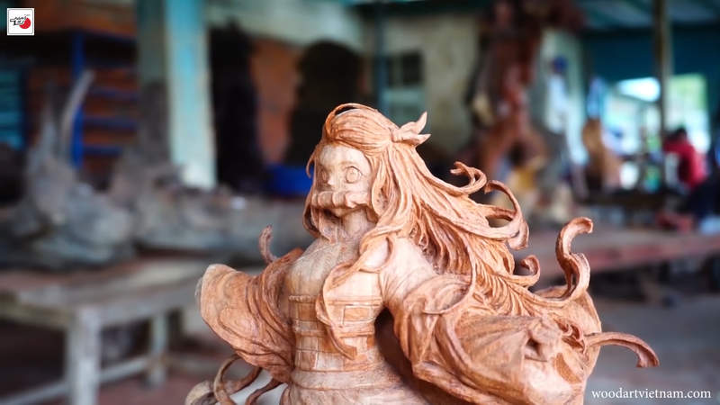 越南木雕職人製作《鬼滅之刃 禰豆子》動作栩栩如生加上頭髮細緻,這次的作品真的很強 越南木雕職人製作《鬼滅之刃 禰豆子》動作栩栩如生加上頭髮細緻,這次的作品真的很強