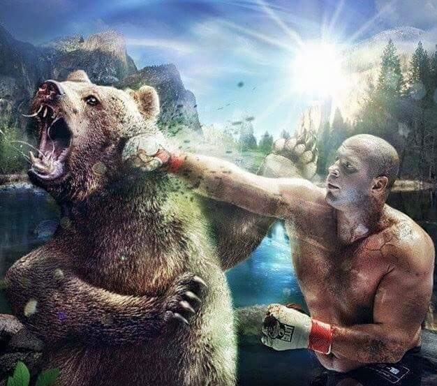 民調顯示《有6%美國人覺得自己打得贏熊》而且是赤手空拳的情況之下(汗)