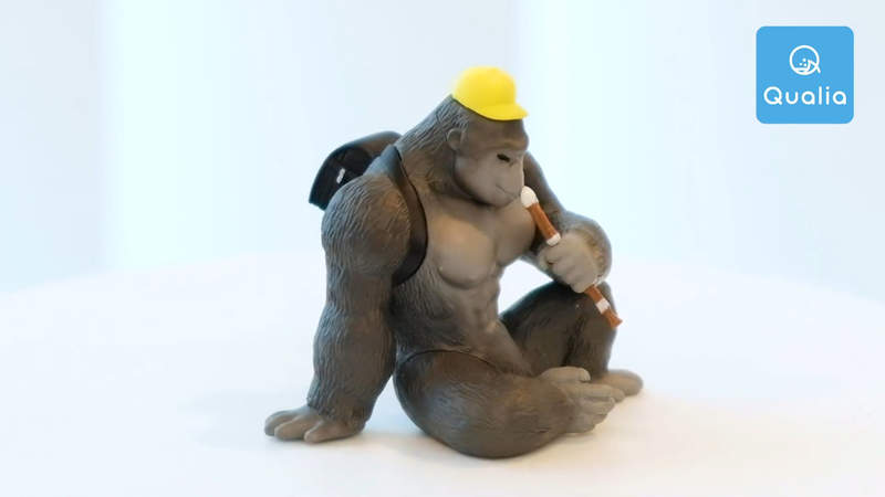 Qualia扭蛋《揹著小學生書包的大猩猩》又鬧又認真會讓人忍不住笑出來