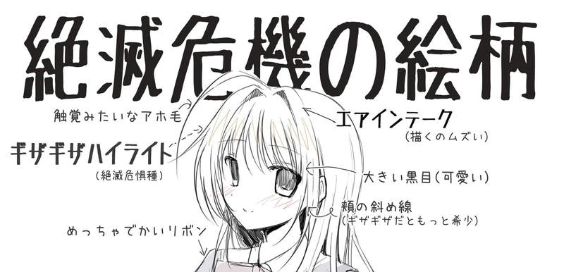 《瀕臨絕種的畫風》這種二次元美少女幾乎消失了？愛好者呼籲繪師們投入保育活動