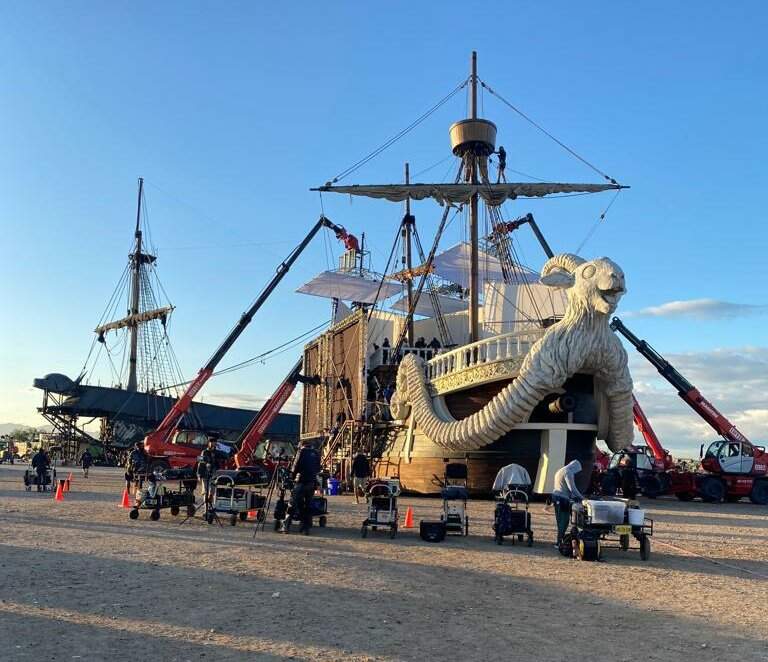 航海王真人電視劇《片場照片曝光 第二彈》劇組高規格打造的各式精緻場景