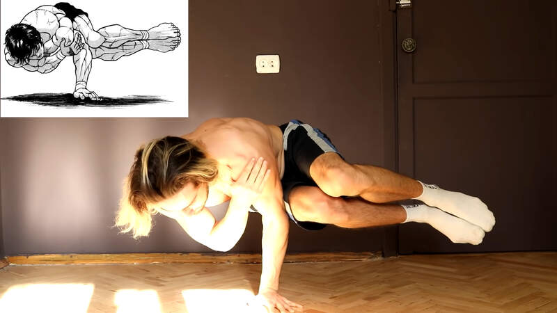 社群風潮《刃牙姿勢大挑戰》難以模仿的超高難度撐地動作