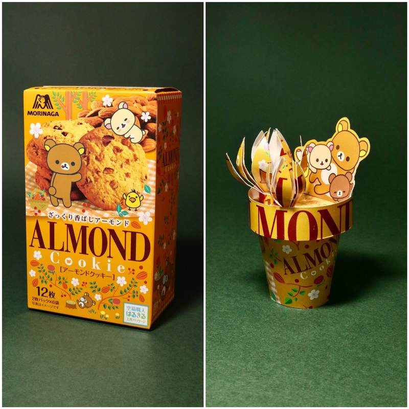 達人製作《零食盒變藝術品》包裝貼心附上剪裁線，讓你買回家也可以輕鬆做