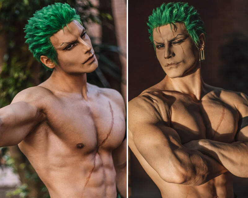 國外肌肉帥哥cos《航海王 爆青筋索隆》性感詮釋綠藻頭筋肉魅力 國外肌肉帥哥cos《航海王 爆青筋索隆》性感詮釋綠藻頭筋肉魅力