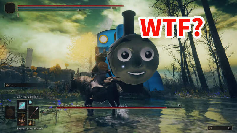 艾爾登法環搞笑模組《飛龍亞基爾變成湯瑪士小火車》連BGM都改了這要玩家怎麼認真開打啊？