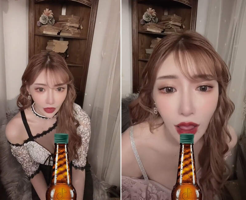 明日花綺羅挑戰《踢瓶蓋大挑戰》現在還有個影片進階版，比比看舌頭誰動得比較快