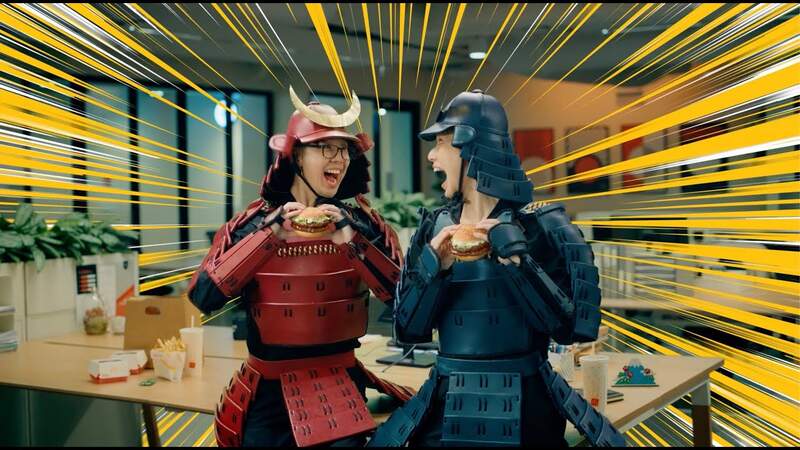 網友創意發想《如果戰國時代有速食店》那裡面的主餐估計全都是飯糰XD