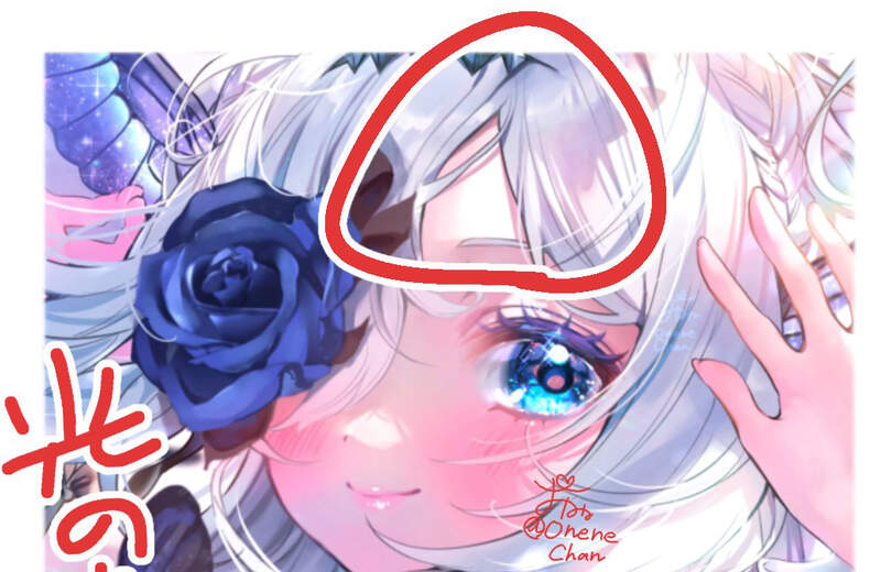 《額頭上的白色三角形》繪師吐槽怎麼有人不懂那代表反光？甚至還質疑他忘記上色了？